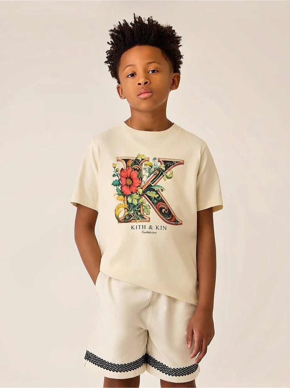 Kith Kids 🤍 Floral K Tee - 2T